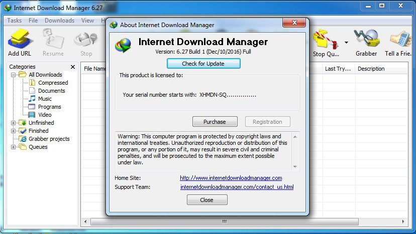 internet manager 6.25 serial